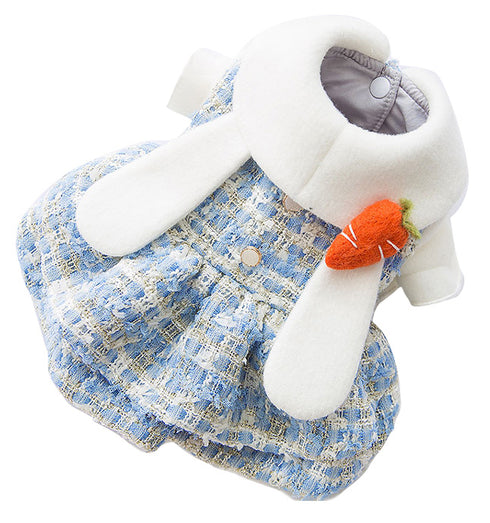 Little Bunny Dress with 3D Carrot