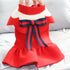 Woolen Princess Dress with Bowknot