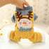Cotton-Padded Jumpsuits with Snowman Pattern