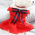 Woolen Princess Dress with Bowknot